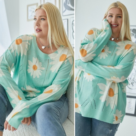 Vici Sweaters - PLUS Honeysuckle Lightweight Knit Sweater